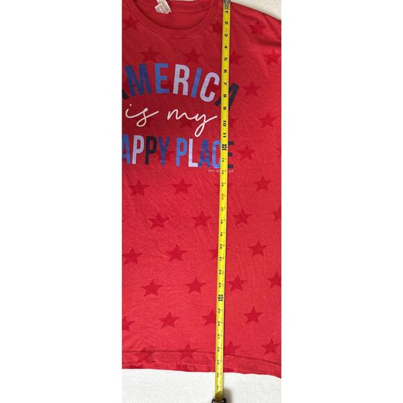 Code Five "America Is My Happy Place" Red Stars T-Shirt XL - Picture 5 of 7
